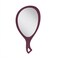 Zadro Large Hand Mirror with Handle Salon Mirrors for Hair Stylist, Big Handheld Mirror Makeup Mirror Wall Mounted Hang (1, Purple Garnet, Medium: 15" x 8")