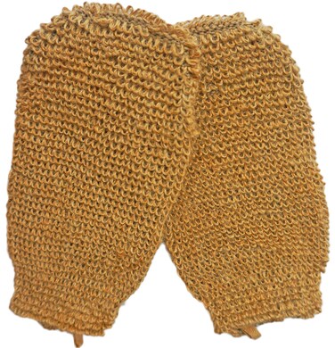 2 Pieces(5.1&times;9.0 inches) Natural Vegetable Fiber Exfoliating Sisal Bath Spa Shower Scrubber Loofah Rub Glove Mitt Mitten - Great for Your Skin Care in The Bath - Anti