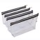 Multi-purpose Waterproof Clear Vinyl Zippered Toiletry Cosmetics Makeup Pouch With French Tape 4-pack