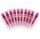 10pcs/set Croc Clips Transparent Plastic Hairdresser Clips Hair Styling Sectioning Barrettes Non Slip Alligator Clips Salon DIY Accessories for Women and Girls(10pcs-Rose Red)