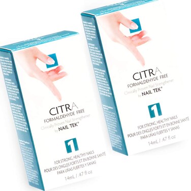 Nail Tek CITRA 1 Nail Strengthener For Strong, Healthy Nails, Conditions, Maintains, Improves, and Protects Nails, Clinically-proven, Formaldehyde-free Daily Nail Treatment, 47 fl. oz. - 2-Pack
