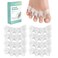Welnove Toe Spacer Bunion Corrector - 8 Pcs Tea Tree Oil Infused Gel Toe Separator to Restore Hammertoes,Bunion Pads for Women Men, Fits for Yoga Practice