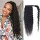 Kinky Curly Ponytail Extension with Wrap Around 10A Brazilian Ponytail Human Hair 3C Afro Curly Ponytail Clip in Human Hair Extensions Curly Ponytail 18Inch