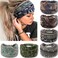 IVARYSS Wide Headbands for Women, Knotted Head Wraps Turbans, Large African Style Head Bands Hair Accessories, 6 Pack (Boho)