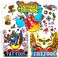 Savvi Classic Tattoos Party Pack (3 Full-Sized Bags ~ 150 Tattoos) American Traditional Rocker Temporary Tattoos for Men and Women