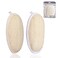 2 Pack Exfoliating Shower Loofah Sponge Pads, Body Scrubber for Men Women Removing Dead Skin, Made with Natural Luffa and Terry Cloth, 5.9x3.7IN Loofahs Mesh Pouf Body Glove for Bath Spa