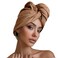 Hair Plopping Towel, Pure TShirt Cotton - Plop Wrap for Drying Wet Curls - Cap Ideal forWomen, Girls and Kids - Quick Dry Head Turban and Super Absorbent Anti Frizz Curly HairAccessories (Cappuccino)