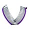 Stretch Banana Clip by HairZing - Double Comb for Thick, Curly, Kinky Hair - Put Your Hair Up in Seconds w/No Damage, Creases, or Pain (Purple - Large, Large)
