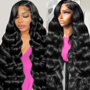 30 Inch 13x6 Lace Front Wigs Human Hair 200 Density Body Wave Lace Front Wigs Human Hair Pre Plucked Glueless Wigs Human Hair 13x6 HD Lace Frontal Wigs Human Hair for Women