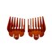 Hair Clipper Guide Comb Guard Set - Fool Proof Tapers &amp; Fades at Home! Amber (#3 to #5) - Compatible with Wahl/Conair Clippers!
