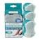 Spongables Pedi Scrub Foot Exfoliating 20+ Wash Sponge, Ocean Breeze, 3 Count