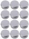 0.5 Ounce Aluminum Tin Jar Refillable Containers 15 ml Aluminum Screw Lid Round Tin Container Bottle for Cosmetic,Lip Balm, Cream, 12 Pack.