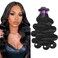 Human Hair Bundles Body Wave 3 Bundles Human Hair 14 16 18 Inch 100% Unprocessed Brazilian Virgin Hair Body Wave Bundles Human Hair Weave Extensions for Black Women
