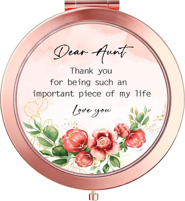 Aunt Gifts, for Aunt Compact Mirror, Auntie Gift Ideas, Best Aunt Ever Gifts, Aunt Birthday Gift from Niece