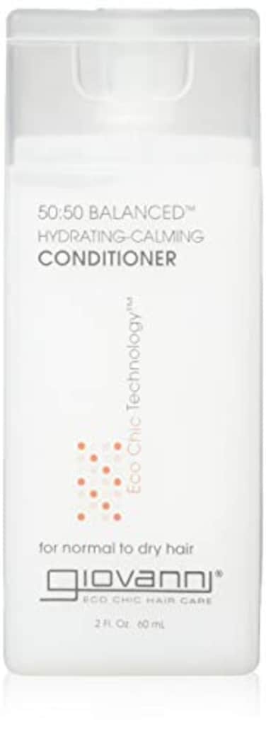 GIOVANNI 50:50 Balanced Hydrating Calming Conditioner - Leaves Hair pH Balanced, Ideal for Over-Processed, Environmentally Stressed Hair, No Parabens, Color Safe, Sulfate Free - 2 oz