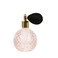 1 pcs 100ML Portable Vintage Crystal Glass Perfume Bottle With Atomizer Empty Cosmetic Mini Refillable Spray Bottles (Pink), (156451)