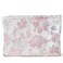 Women Cute Aesthetic Floral Travel Makeup Pouch Bag for Cosmetic, Purse Organizer, Canvas Lining, Pink