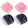 4 Pack Shampoo Brush Hair Scalp Scrubber Massager Deep Cleaning Comb Scrub Brushes Hollow Out with Long Bristle for Wet Dry Hair Washing Dandruff Removal Beard Shower Bathing Men Women Pets