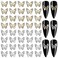 YECIRALA 40 Pcs Star Nail Charms for Acrylic Nails 3D Gold Silver Stars Nail Rhinestones Nail Gems Jewels Pentagram Cute Crystal Diamond Alloy Studs Nail Art Supplies for Nails Makeup Crafts DIY