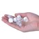Enslz 100pcs 1/4 Dram (1ml) Small Transparent Glass Cosmetic Essential Oil Perfume Bottle with Orifice Mini Sample Perfume Bottles ContainerWhite Lid &hellip;