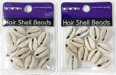 Crispy Collection Tomorrow sea shell cutted hair beads cowrie dreadlocks braid bead decoration 2packs (SHB1)