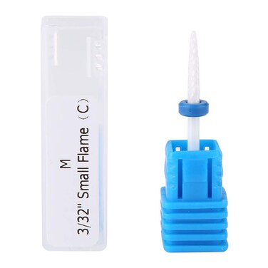 Nail Drill Bit,5 Type of Ceramic Cylinder Shape Grinding Head for Manicure Drills Machine(01# Fire Arrow M)