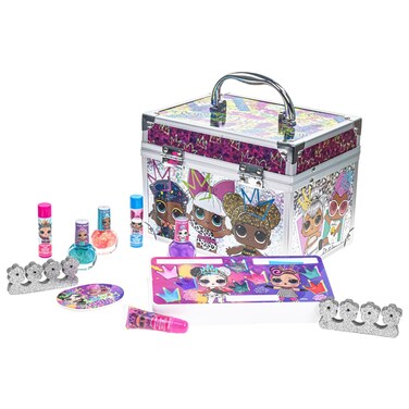 LOL Surprise Kids Makeup Kit for Girls, Real Washable Beauty Toy Makeup Set, Girls Beauty Gift, Play Makeup and Pretend Play Toys Ages 3 and Up, Townley Girl