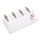 Tattoo Needle Holder, Pro 20pcs Trays Clear Disposable Plastic Tattoo Cartridge Needle Holder Stand For Tattoo Inks Body Makeup High Capacity Disposable Tattoo Needle Holder (Transparent)