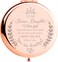 Bonus Daughter Gifts from Mom, Birthday Gifts for Bonus Daughter Adult, Gifts for Step Daughter Wedding Gift from Mom Bonus Daughter Makeup Compact Mirror for Christmas