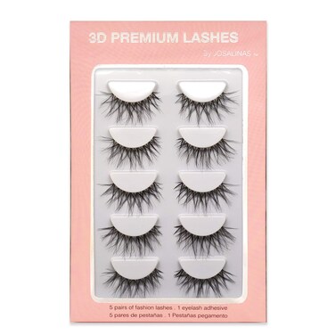 Crisscross Wispy False Eyelashes Extensions 5 Pairs Glamour Fake Mink Lashes, Winter