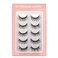Crisscross Wispy False Eyelashes Extensions 5 Pairs Glamour Fake Mink Lashes, Winter