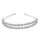 Double Layer Silver Hair Hoop Rhinestone Headband Wedding Hair Loop Hair Clasp Hair Band Bridal Hair Accessories