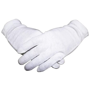 White Cotton Gloves for Dry Hands 12 Pairs Moisturizing Hand Gloves Overnight,Spa,Treatment,Sleeping,Dry Skin Man and Woman,Medium