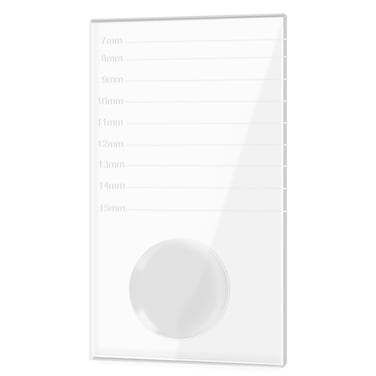 G2PLUS Glass False Lash Holder, 4'' x 2'' x 0.4''Lash Pallet for Lash Extensions, 2-in-1 Crystal False Lashes Adhesive Glue Pallet Holder for Eyelash Extensions
