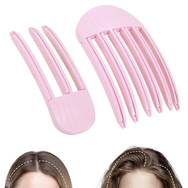 Volumizing Hair Clips, 2Pcs Hair Volume Clip for Fluffy Bangs, Easy High Crown Volume Tool for Women, No Crease Hair Root Lifting Clips for a Natural Puffy Lazy and Seamless Hairstyle