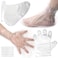 Paraffin Wax Bath Liners 400PCS, Paraffin Wax Bags for Hand, Foot Covers Moisturizing Socks, Plastic Paraffin Socks and Gloves Wax Therapy Bags for Therabath (200PCS Glove+200PCS Foot Cover)