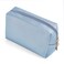 PU Leather Cosmetic Bag for Women Minimalism Makeup Bag for Daily Use Portable Storage Purse Small Neat Cosmetic Pouch Water-resistant Toiletry Bag for Travel (Light Blue)