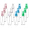 SINIDE Spray Bottles 30ml/1oz, 12 Pack Clear Empty Fine Mist Plastic Mini Travel Bottle Set, Portable Refillable Makeup Sprayer Containers for Perfume, Liquids, Aromatherapy, Small Size
