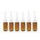6 Pieces 15 ml Empty Plastic Nasal Spray Bottles Refillable Plastic Nasal Spray Bottles Pump Sprayer Mist Nose Spray Refillable Bottle, Brown
