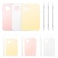 6 Pcs Makeup Mixing Palette Acrylic Palette with Spatula Tool Foundation Palette for Liquid Foundation Eye Shadow Oil Paints Nail Art (Pink, Yellow, Transparent)