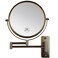 JANEEVA 8" Wall Mounted Makeup Mirror, 1X/10X Magnifying Mirror with 360&deg; Extendable Arm Mirror for Bathroom-Double Sided Vanity Mirror for Man &amp; Woman(Oil Rubbed Bronze)