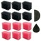 Stipple Sponge FX Makeup Tool for Cosplay Halloween Blood Scar Stubble Wound Art Shaping Chic Effects12 Pack 2 Kinds of the Hole 2 PCS Makeup Sponge Blenders
