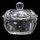 2Pcs Clear Nail Art Acrylic Liquid Powder Dappen Dish Bowl Glass Crystal Cup Glassware with Lid for Nail Art Manicure Care Tools