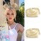 Mios Short Curly Mini Claw Chignon Clip in Wavy Messy Bun Cat Ears Bun Hair Extensions Wig Accessory fake Hair Buns Updo Hairpieces for girls women 2PCS