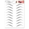 6 Sheets Eyebrow Tattoo Stickers Waterproof Eyebrow Transfers Stickers Grooming Shaping Fake Eyebrow Sticker for Women and Girls Makeup