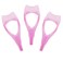 3PCS Plastic Eyelash Brush Tool Upper and Lower Eye Lash Mascara Guard Applicator Eyelashes Applicator Tool 3 In 1 Makeup Eyelash Tool Eyelash Comb Tool (Pink)