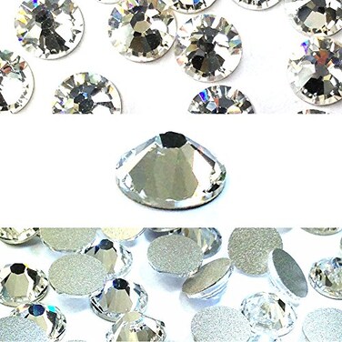 CRYSTAL (001) clear Austrian Crystal Austria 2058 Xilion Rose 5ss 1.8mm flatback No-Hotfix rhinestones ss5 nail art 144 pcs (1 gross) from Mychobos (Crystal-Wholesale) small tiny round diy