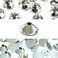 CRYSTAL (001) clear Austrian Crystal Austria 2058 Xilion Rose 5ss 1.8mm flatback No-Hotfix rhinestones ss5 nail art 144 pcs (1 gross) from Mychobos (Crystal-Wholesale) small tiny round diy