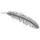 Montana Silversmiths Women's Antiqued Feather Barrette - BA4059RTS One Size