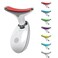 Facial and Neck Device with Vibration, 7 Color Led Face and Neck Beauty Device for Home Use, Multifunctional Facial Skin Care Tools, Neck Face Lifting Device
